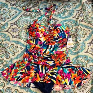 NWT Chaps one-piece swimsuit